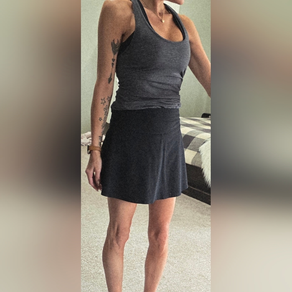 Beyond Yoga Black Athletic Tank Top and Skort Set SZ Sm EUC